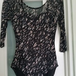 Xhilaration Long Sleeve Lace Bodysuit